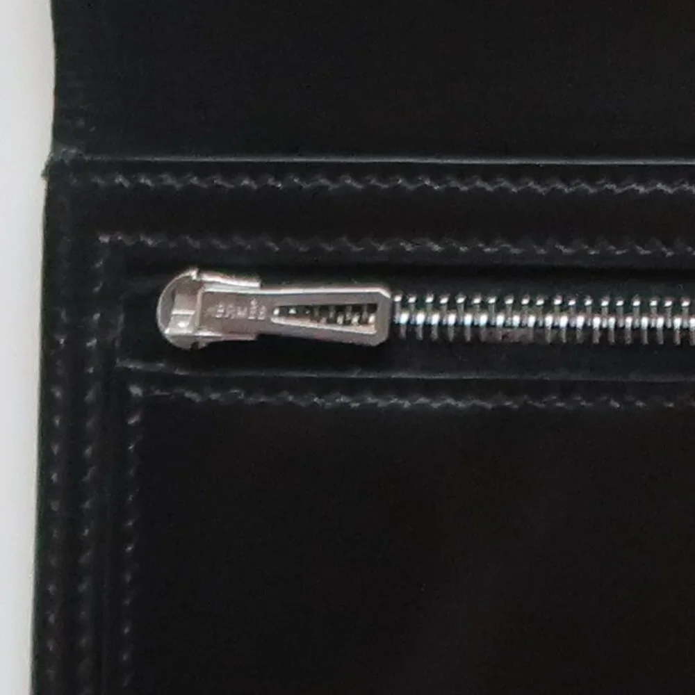 Hermès Béarn Black Leather H Buckle Long Wallet Bifold Luxury French Designer - Picture 14 of 15
